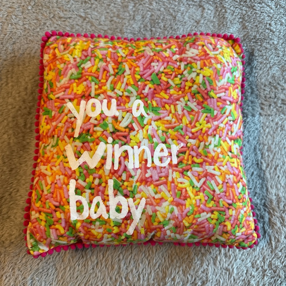 Colorful Sprinkle Decorative Pillow
